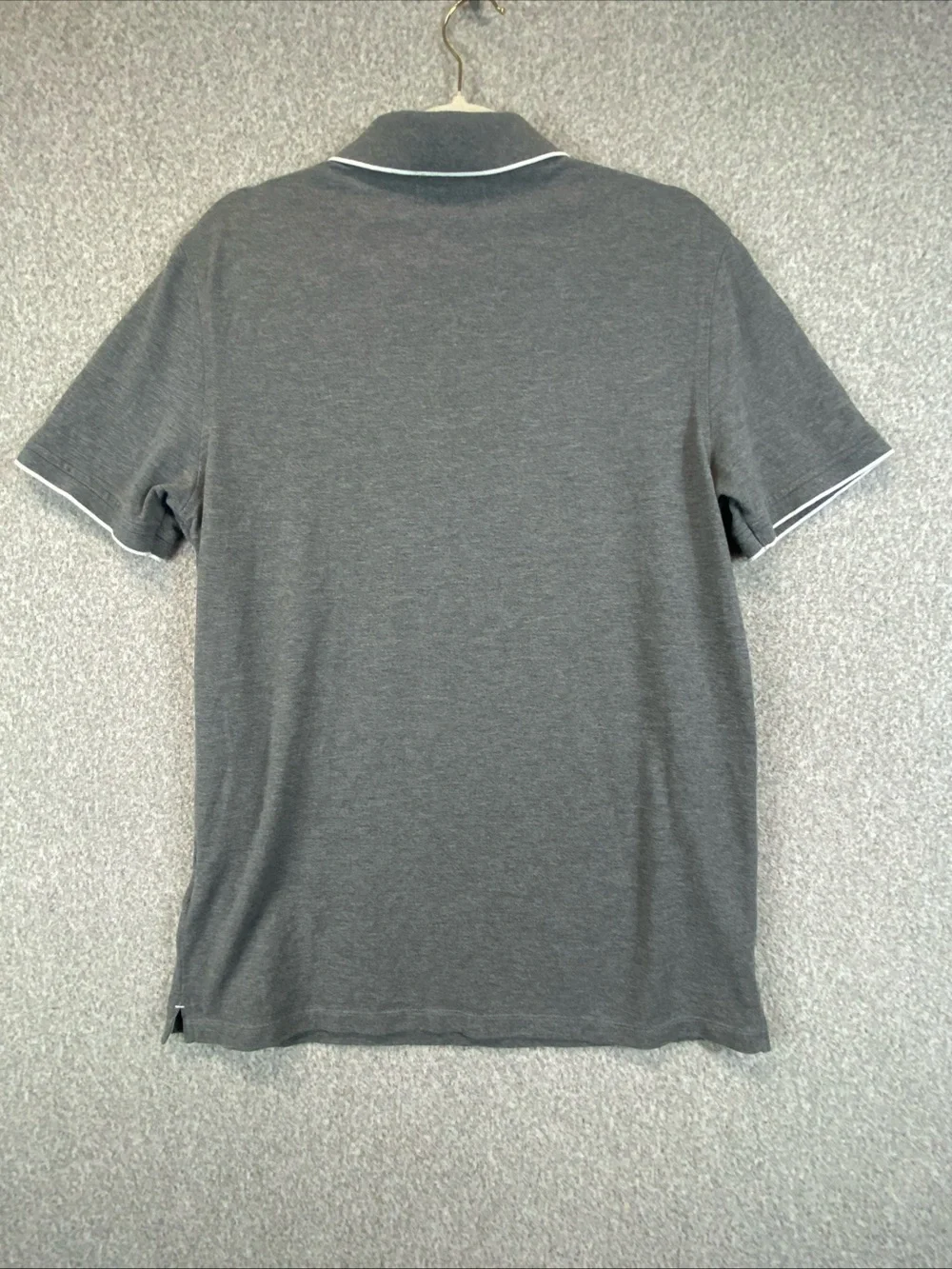 Banana Republic Men’s Medium Core Temp Polo Gray Preppy Basics Golf
